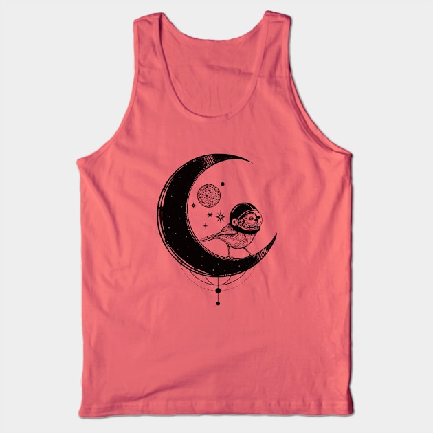 Moon bird Tank Top by Ikographik